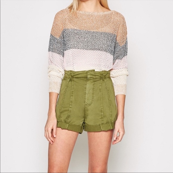 NWT Joie high rise paper bag shorts - Picture 6 of 13